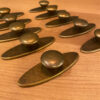 Reclaimed Drawer Pulls In Antique Brass