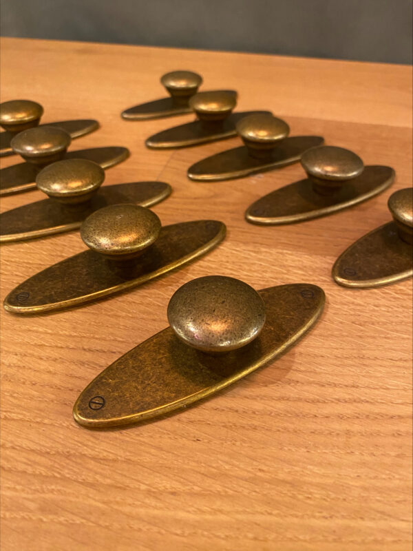 Reclaimed Drawer Pulls With Back Plate & Knob