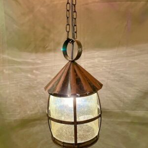 Arts & Crafts Copper & Glass Nautical Lantern