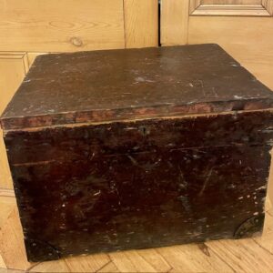 Alternative view of Small Vintage Pine Chest With Iron Handles