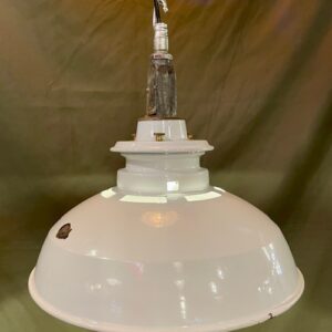 Alternative view of Mid Century Enamel Industrial Pendant