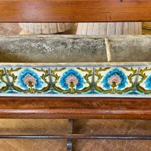 Victorian Planter Trough With Tiled Decoration