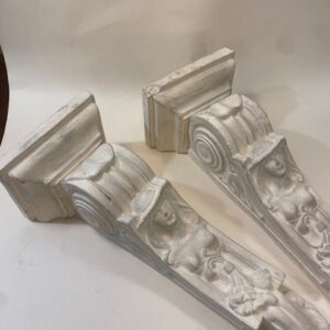 Plaster Cast Corbels Carved Lady Motif