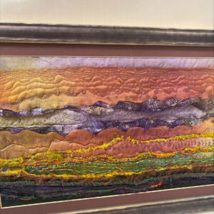Alternative view of Framed Textured Fabric Artwork
