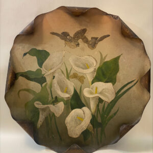 Vintage Handpainted Metal Tray