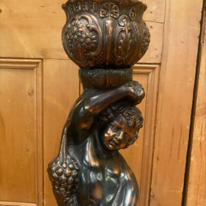 Alternative view of Rococo Style Copper Jardiniere With Cherub