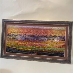 Framed Textured Fabric Artwork