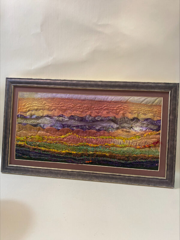 Framed Textured Fabric Artwork