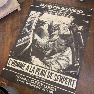 Vintage French Marlon Brando Movie Poster ‘The Fugitive Kind’ Vintage French Marlon Brando Movie Poster 'The Fugitive Kind'