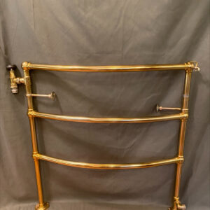 Victorian Style Curved Brass Towel Rail