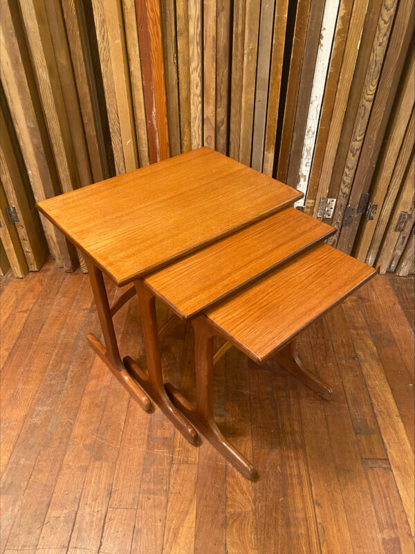 Mid Century Teak Nest Of Tables