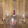 Early 20th Century Flemish Polished Brass Eight Arm Chandelier