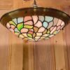 Mid Century Industrial Style Dome Enamel Pendant