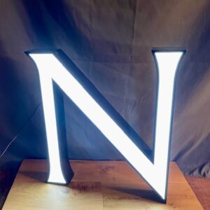 Alternative view of Contemporary Illuminated Letter 'N'