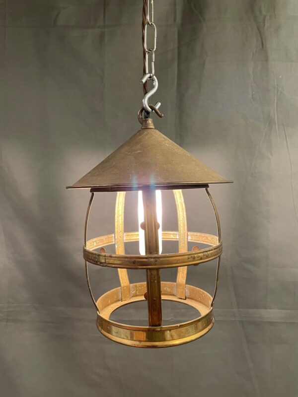 Mid Century Brass Lantern