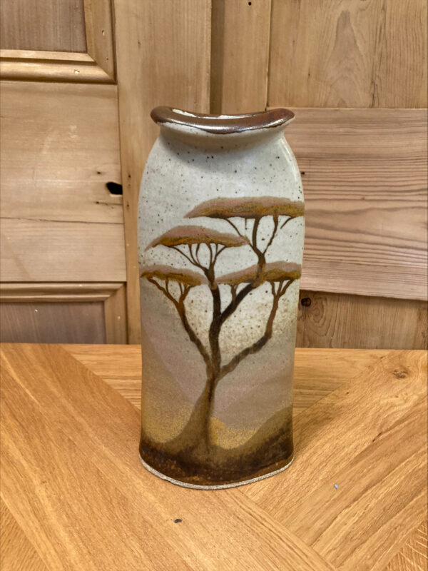 Vase With Tree Design By Ceramist Christopher Clouston