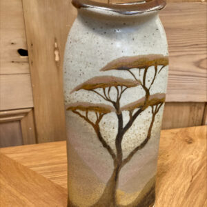 Alternative view of Vase With Tree Design By Ceramist Christopher Clouston