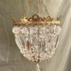 Retro West German Lamp With Lava Glaze & Tall Shade