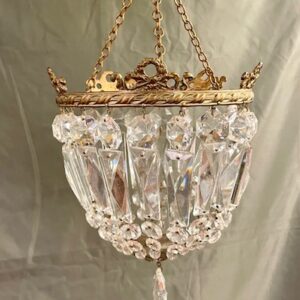 Early 20th Century Petite Bag Chandelier Early 20th Century Petite Bag Chandelier