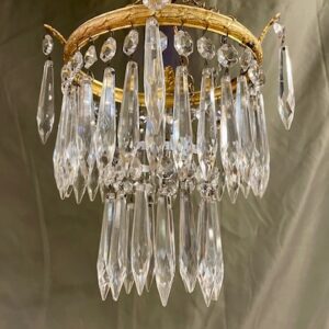 Alternative view of Early 20th Century Waterfall Chandelier