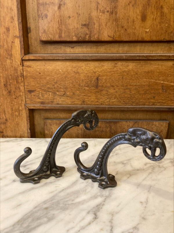 Ornate Cast Iron Hooks