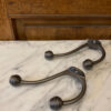 Art Nouveau Style Chrome Hooks