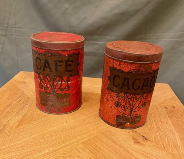 Decorative French Vintage Storage Tins