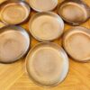 Vintage French Set Earthenware Bowls With Floral Motif