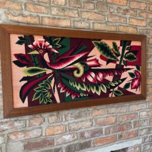 Mid Century French Wool Tapestry ‘Jungle Bird’