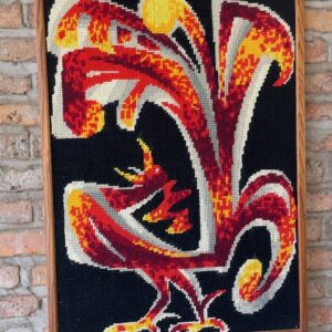 Mid Century French Wool Tapestry 'Cockrell'
