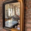 Vintage French Mirror With White Inlay Detail