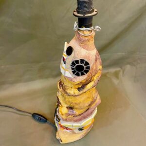 Alternative view of Mid Century Collage Pottery Lamp Base