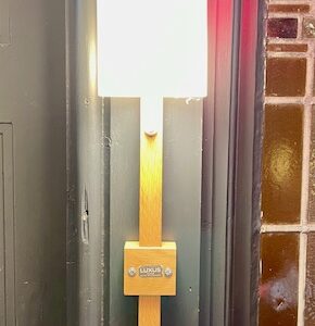 Alternative view of 1960s Swedish Wall Light With White Shade