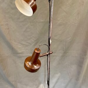 1970s Danish Brown Enamelled Twin Spot Lamp