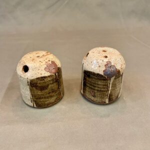 French Stoneware Rustic Condiment Set