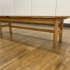1960s British Yellow Melamine Drawer Leaf Table With Chairs