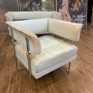 Alternative view of Late 20th Century Leather & Chrome Armchair