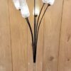 Mid Century Chrome & Acrylic Pendant With Roundel Motif