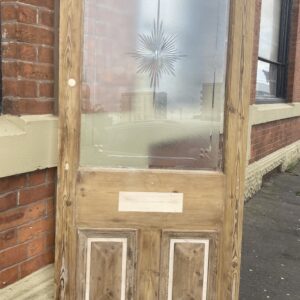 Victorian Cut Glass Door With Cut Glass Panel