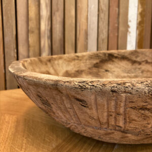Alternative view of Indian Carved Wood Bowl