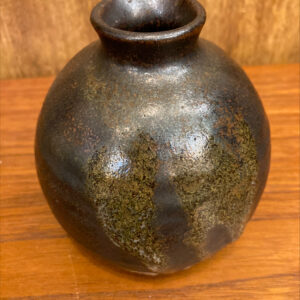 Alternative view of Mid Century Stoneware Drip Glaze Bud Vase