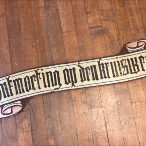 Late 19th Century Gothic Dutch Signage