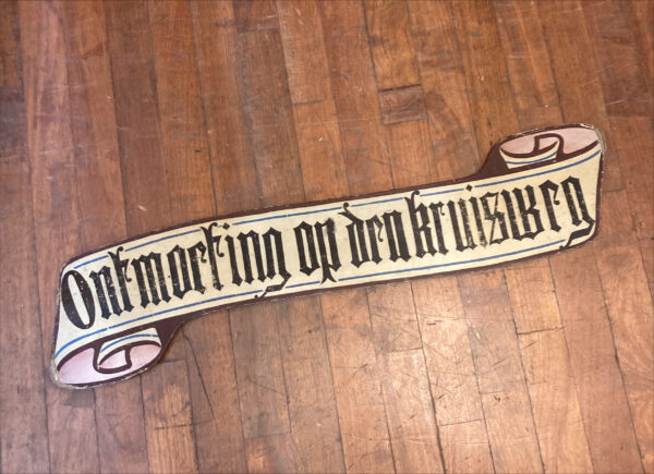 Late 19th Century Gothic Dutch Signage