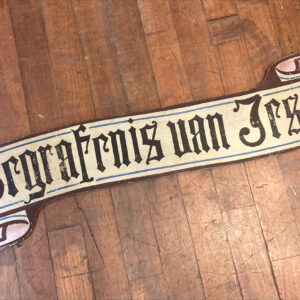 Late 19th Century Gothic Dutch Signage