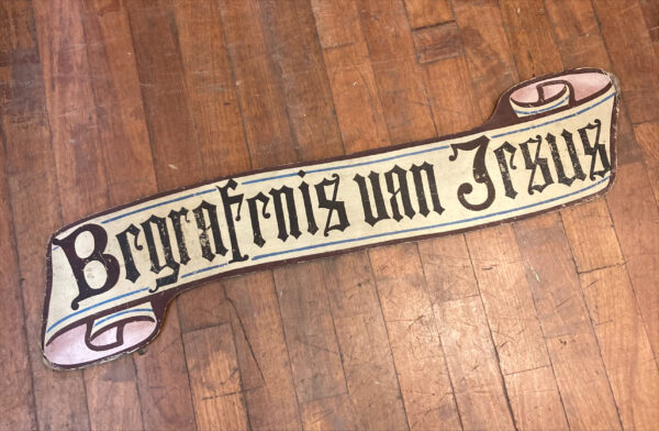 Late 19th Century Gothic Dutch Signage