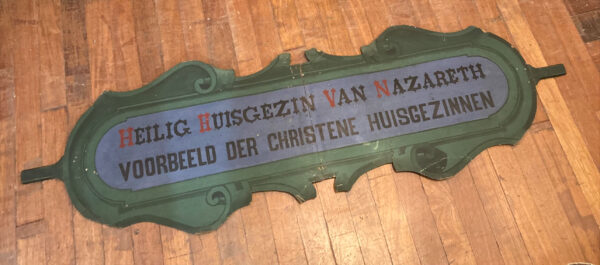 Late 19th Dutch Signage In Painted Timber