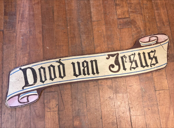 Late 19th Century Gothic Dutch Signage