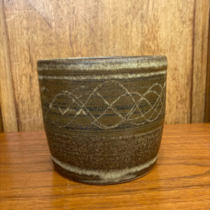 Mid Century Stoneware Plant Pot