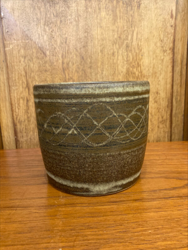 Mid Century Stoneware Plant Pot