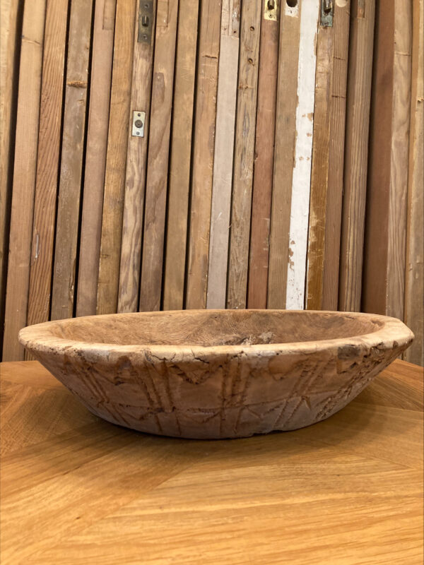 Indian Carved Wood Bowl